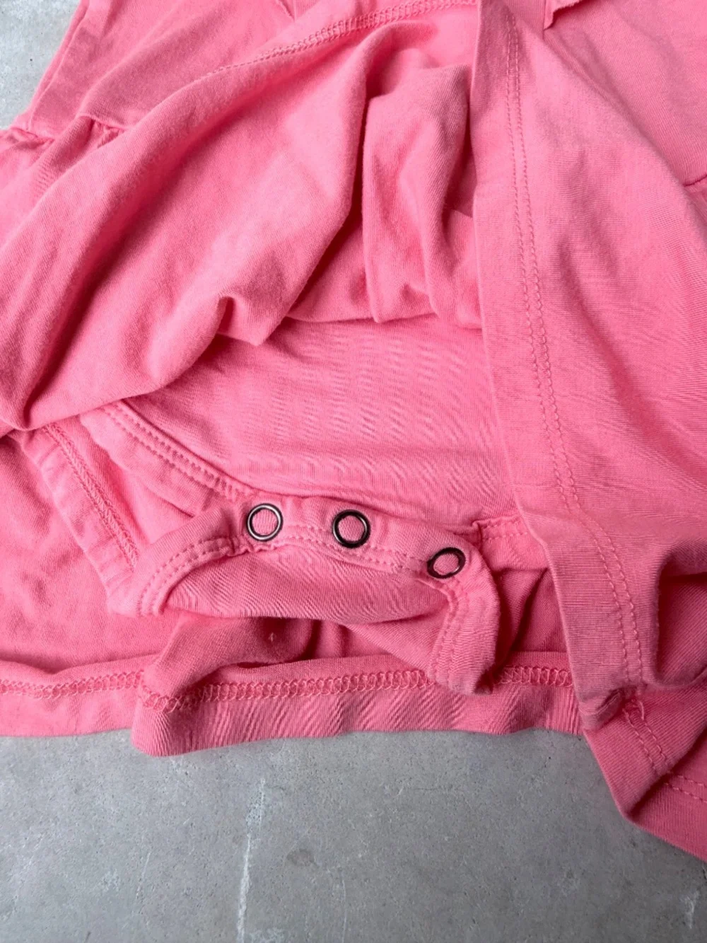 Baby Pink Ruffle Twirl Bodysuit Dress - Picture 3 of 5
